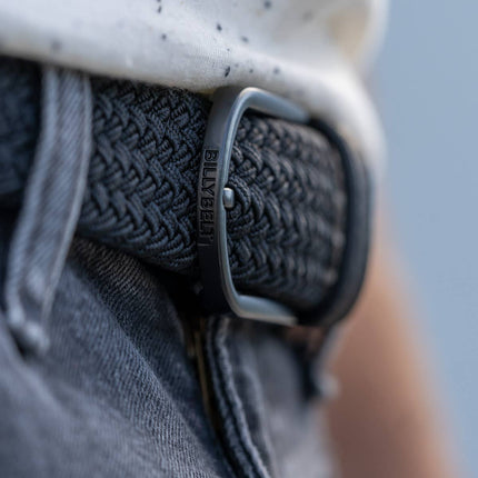 Ceinture tressée élastique All black - Homme