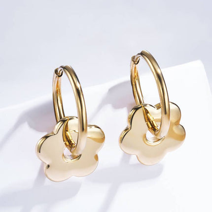 Boucles d'oreille en acier inoxydable
