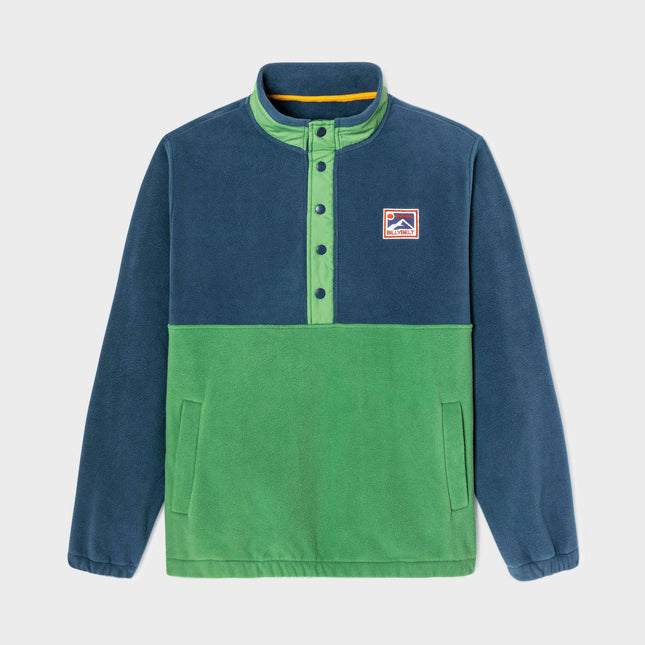 Sweat polaire Marine et vert - Homme