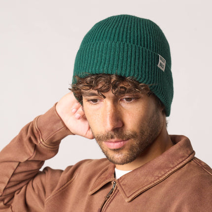 Bonnet en laine - Vert anglais chiné - Taille unique
