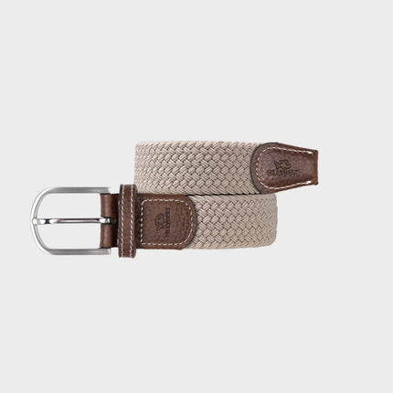 Ceinture tressée élastique Beige sable - Homme