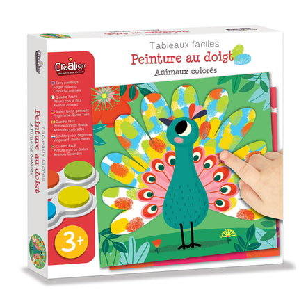 Peinture au doigt "Animaux colorés"