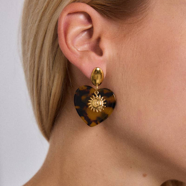 Boucles d'oreille en acier inoxydable