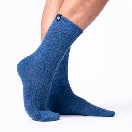 Chaussettes en laine Bleu : Taille unique - Homme