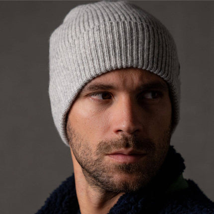 Bonnet en laine d'agneau Gris : Taille unique