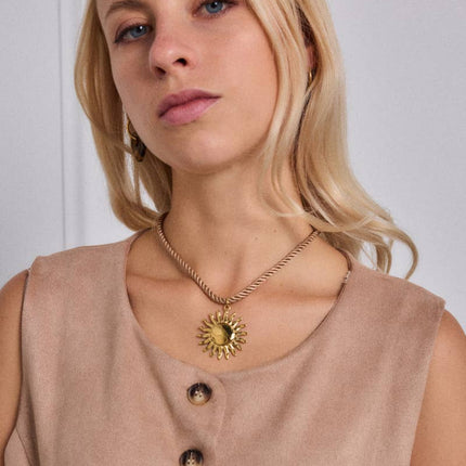 Collier en acier inoxydable - Doré