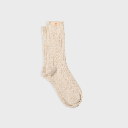 Chaussettes en laine Beige : Taille unique - Homme