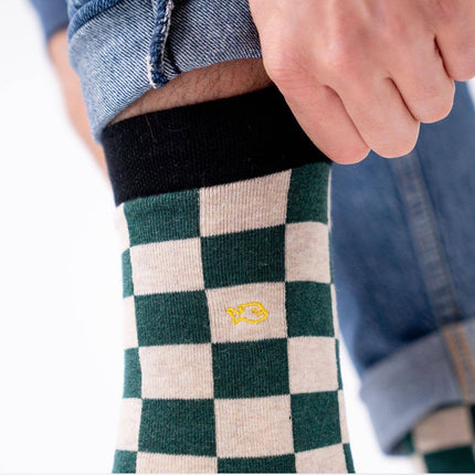 Chaussettes en coton peigné Carreaux - Tourist trophy - Homme