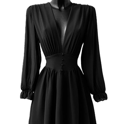 Robe courte Juliette à manches longues