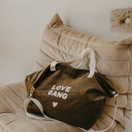 Sac cabas XL en velours - Love gang