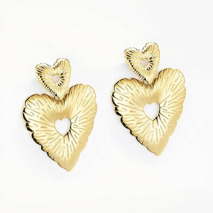 Boucles d'oreille en acier inoxydable