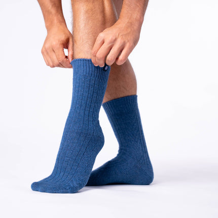 Chaussettes en laine Bleu : Taille unique - Homme
