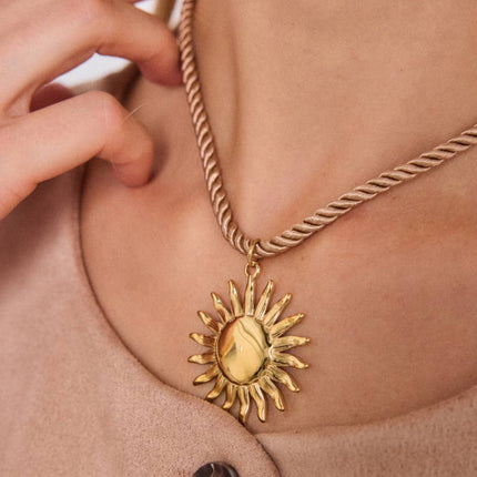 Collier en acier inoxydable - Doré