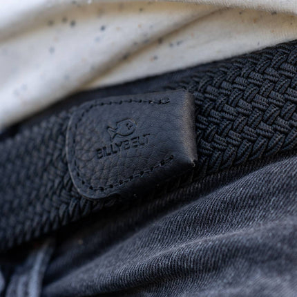 Ceinture tressée élastique All black - Homme