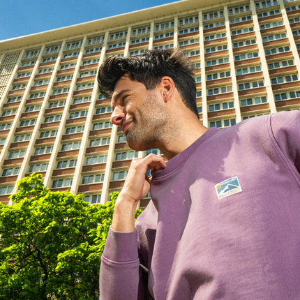 Sweatshirt en 100% coton biologique Winter Violet - Homme
