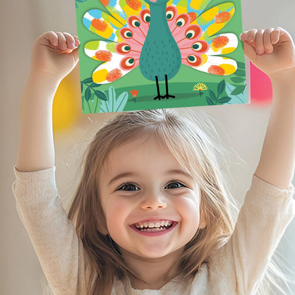 Peinture au doigt "Animaux colorés"