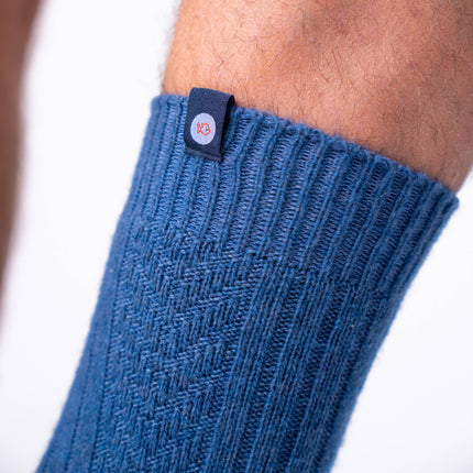 Chaussettes en laine Bleu : Taille unique - Homme