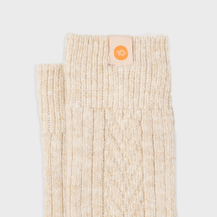 Chaussettes en laine Beige : Taille unique - Homme