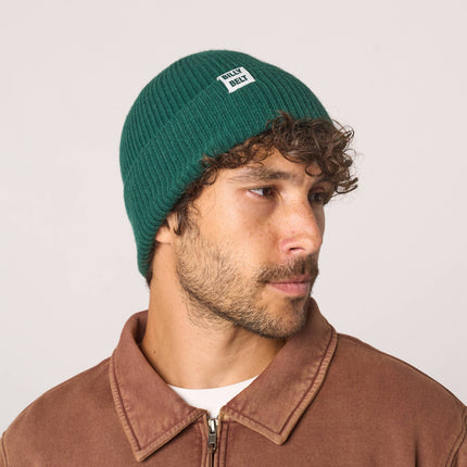 Bonnet en laine - Vert anglais chiné - Taille unique
