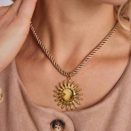 Collier en acier inoxydable - Doré